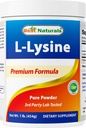 Best Naturals Lysiinijauhe, 1 punta - 100% puhdasta (1 LB (Pakki 1))