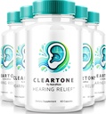 NutraRize (5 pakkaus) ClearTone Tinnitus, Clear Tone Pillerit kuuloon, ClearTone Pillerit täydentää kaiken korvan terveyteen, virallinen kuulotuki kapselit, ClearTone Review (300 kapselia)