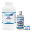 KALA TERVEYS MSMPure Starter Bundle MSM kapselit 250 Count, MSM Lihas & nivelvoide 2oz ja MSM Gel kanssa Organic Aloe 8oz