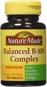 Nature Made B-100 Complex Tablets, 60 Count for Metabolic Health (Pack of 3)