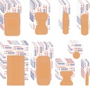 VAIPI 880 Pack Bandages Variety Pack Vedenpitävät sormenjäljet Bandages Eri kokoja Ensiapu tarvikkeet lajiteltu liimakangas Bulk hengitettävä Butterfly Bandage for Haavanhoito (9 tyyliä)