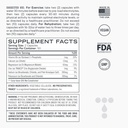 Elektrolyyttikapselit, matala karb Natural Replacement Suolat magnesiumilla, sinkillä, kalsiumilla ja natriumilla (100ct)