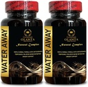 Natural Water Away pillereitä - Nopea Acting Natural Water Away pillereitä naisille ja miehille, vesi pillereitä vitamiineja, diureet pillereitä vedenpidätykseen, Fast Acting Bloating Relief, - 2 pullot