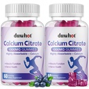 Calcium Citrate Gummies, purutabletti 1000 mg luille, lihaksille ja immuunille, lopullinen Imeytyminen Kalsiumlisät naisille ja miehille, mustikka,120 purukumi
