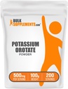 BulkSupplements.com Kalium Orotate Powder - Kalium Supplement, for Hydration Support, Mineral Supplement - Gluteeniton, 500 mg per tarjoilu, 100g (3.5 oz) (pakkaus 1)