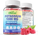 Kalium Supplement Gummies - 1000 mg Kaliumsitraatti magnesium Complex / Glycinate / Sitrate, Coq10, L-Tauriinia, B12,D3