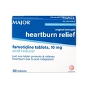 MAGROR Original Strength Heartburn Relief - Famotidiinitabletit, 10 mg - Happojen reduktori - 30 tablettia (1- pakkaus)