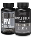 Jacked Factory Rakenna PM Night Time Muscle Builder & Sleep Aid (60 kapselia) & Essentials Muscle Builder - Daily Strength Builder for Men with Peak ATP (30 kapselia)