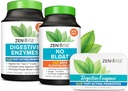Zenwise Health Dgestive Enzymes, No Bloat, ja ilmainen Travel Tin kanssa Probiootit digestiivinen ja Gut Health .