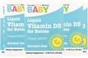 Kalifornia Gold Nutrition Baby D3-vitamiinia - Liquid D3 Supplement for Baby, Kasvissyöjä Friendly - Alkoholiton, Ei-GMO - 10 mikrog (400 IU), 0,34 fl oz (10 ml)