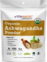 Vitamatic Certified USDA Organic Ashwagandha Powder 