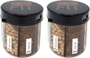 Monster Supplement Lääkitys pilleri Dispendser kanssa Osasto Labels - Erittäin suuri pilleri astia pullon kahvat lähes kaikki lisäravinteet - helppo purkaa (Monster Fit - 2 Pack)