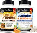 65 miljardia PMY Päivittäinen Probiootti Supply (1 kuukausi tarjonta) Plus Turmeric Curcumin Black Pepper Extract 1500mg Complex (Trial Size)