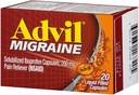 Advil Migreeni 20ct Koko 20ct Advil Migreeni Pain Relief Nestemäinen Täytetyt kapselit 20ct