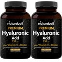NatureBell 2 Pack kasvi perustuu hyaluronihappo täydentää 250 mg 25 mg C-vitamiinia & Biotiini 5000 mcg, 480 Kokonaiskapselit ...