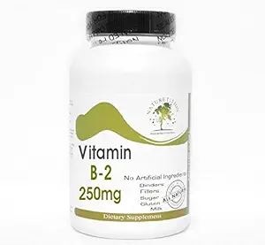 B-2 vitamiini 250mg ~ 100 kapselia - Ei lisäaineita ~ Luontolisät