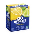 GoHydrate Instant Hydration Powder Packets - Alhainen natrium Elektrolyyttejä Drink Mix - Natural Hydration Support, sokeriton Elektrolyytti makujauhe Drink D-vitamiini, 30 pakkausta, sitruunan sitrushedelmä