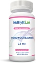 Metyyli-Life® Hydroxy B12 Sublingual Tablets Helppo, B12-vitamiinin täydentää päivittäin energia & soluihin tukea Vegaani, ei-GMO, Gluteeniton & Top 14 Allergen Free . 90 purutablettia