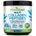 Collagen Peptides Powder Unmaustamaton - Hydrolysed Collagen Protein Powder Type 1, 2 & 3 - Grass Fed Keto Collagen Powder for Women & Men - Elinvoimainen hiukset, iho, kynnet, nivelet, Recovery, 11g per Serving