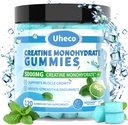 Mint Flavor Creatiini Monohydraatti Gummies 5000 mg miehille ja naisille,Sisältää L-Tauriinia + B12-vitamiinia, betaiinia, L-sitrulliinia lihasvoimaa, parantaa liikunnan kestävyyttä -115