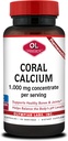 Olympian Labs Coral Calcium 1000 mg konsentraattikapselit, jotka tukevat terveitä luita ja pH-tasapaino - 90 kapselia
