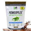 FysiVantage POWERPLEX Vegan Protein Powder, Collagen Alternative - Organic Plant-Based Pea & Rice Protein, Dairy-Free, non-GMO, Tukee lihasten ja nivelten Recovery, Monk Fruit Sweetened 2 Lb (Chocolate)