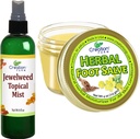 Jewelweed Topial Mist 8 Oz ja Herbal Foot Salve 4 Oz - Ratkaisut kutina tehdä helpompaa nauttia Arjen