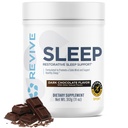 Revive MD Sleep Support Support for Aikuinen, Tumma suklaa - Sleep Supplements with Magnesium (Glycinate), Inositoli, Glysiini & L-Theanine - Edistää rentoutumista ja uni terveyttä (30 tarjoilua)
