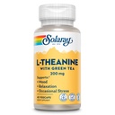 SOLARAY L-Theanine 200mg Green Tea - Terveellinen mieliala, rentoutumista ja satunnaisia stressi tukea - Lab todennettu, vegaaninen, Gluteeniton - 45 Tarjoilua, 45 VegCaps