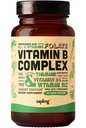 taimmaa Vegaani B-vitamiinikompleksi - Koko ruoka B1-, B2-, B3-, B5-, B6-, B7-, Folaatti, B12-60-korkit