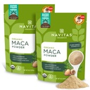 Navitas Organics Maca Powder, 16oz. (2-Pack), 181 Tarjoilut - Organic, Non-Gmo, Low Temp-Dried, Gluteeniton, Light Brown