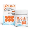 BioGaia Immuuni Aktiiviset lapset Probiootti + D-vitamiini Ruoansulatus- ja immuuniterveyteen 3+-vuotiaat Allergen, Dairy, Soy & Gluten Free ...