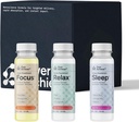 Supplement Variety Pack with Advanced Nanoscience Technology, 12 Pack, Stressi Calming Rento juoma, unilääke juoma, Nootrooppinen aivojen täydentää Focus Drink, 2 oz Shot
