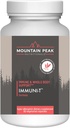 Mountain Peak Nutritionals Immuni-T - auttaa tukemaan hengitys- ja immuunijärjestelmää - Sinkki, A-vitamiini, C-vitamiini ja B6-vitamiini - Hypoallergenic Ravintolisä (60 kasvissyöjän kapselit)