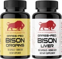 Starter Pack, Grass Fed Bison Liver Kapselit, Elinkapselit, ei-GMO, Tukee energian tuotantoa, Detoxification, Digestion, Immuniteetti ja koko kehon hyvinvointi