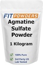Agmatine Sulfate Powder 1 Kilogrammi (monikokoinen) Vahvuus ja pumppu (Nitrinen oksidi) 100% Pure Agmatine Powder, Vegan, Gluteeniton