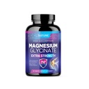 Magnesium Glycinate 250 mg - Suuri imeytyminen Kelatoitu magnesium Supplement - 100% Pure Magnesium Glycinate - Stressi, uni, sydän ja lihasten terveys tuki - ei-GMO, Vegan, Gluteeniton (60 tablettia)