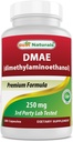 Best Naturals DMAE Supplement 250 mg 180 kapselia - Dimetyyliaminoetanolibitartraatti