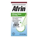 Afrin Allergy Sinus Nasal Spray - Nopea ja tehokas nenän dekongestio Allergies, aikuisille ja lapsille 6 vuotta ja vanhemmat, 0,50 Fl Oz (paketti 1)