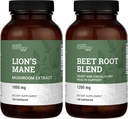Earth Harmony Organic Lion's Mane & Beet- juurijauhe - 120 kapselia