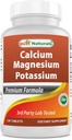 Best Naturals Kalsium Magnesium Kalium - 120 tablettia - ei-GMO & gluteeniton