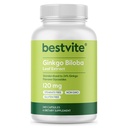 BESTVITE Ginkgo Biloba 120mg (240 kapselia) - Ei stearates - Ei gluteeniton - vakioitu 24% Ginkgo Flavone Glycose