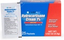 CareAll Hydrokortisoni Cream 1% (25 pakkaus), 0,9gr Foil Packet. Maximum Strength Formulation, Anti-Itch Rash Skin Cream lievittää kutina, ekseema, hyönteisten puremat, Myrkky Ivy, ja psoriaasi