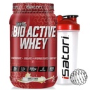 iSatori Bio-Active Whey Protein Powder - Vanilla Swirl (30 tarjoilua) & iSatori Classic Blender pullo (Clear Bottle Red Top)