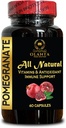 Granaattiomena uute - Luonnollinen granaattiomena kapselit yhteisen tuen ja pre workout miesten ja naisten, ltra korkea imeytyminen, ravintolisä - 1 pullo 60 kapselia