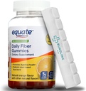 Equate Daily Fiber Gummies Ravintolisä, 5g, Plant Based, 72 Count, 7 päivän pilleri Organizer mukana - 1 pakkaus