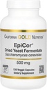 California Gold Nutrition Epicor®, kuivattu Hiivan fermentaatti, 500 mg, 120 kasviskapselia
