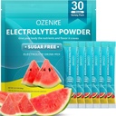 Elektrolyytit Powder Packets,30 Sticks Hydration Packets Sugar Free, Electrolyte Drink Mix Portable Electrolyte Packets for Rapid Hydration, 0 Sugar & 0 Calorie, Watermelon Flavor
