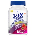 Gas-X kokonaisrelief purutabletti, jonka enimmäisvoimakkuus on Gas Relief Simeticone 250 mg ja Heathburn Relief Kalsiumcarbonate 750 mg, Bloating Relief, Mixed Marries - 65