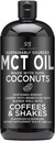 Radha Beauty Premium MCT öljy valmistettu vain ei-GMO Coconuts - 15.8oz. Keto, Paleo, Gluteeniton ja Vegan hyväksytty.